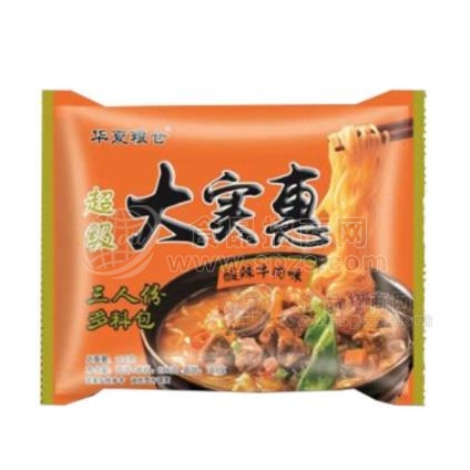 华夏粮仓大实惠方便面酸辣牛肉味 华夏粮仓大实惠方便面酸辣牛肉味