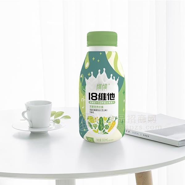 维维18维他低糖型芝士味果蔬乳酸菌饮品350ml