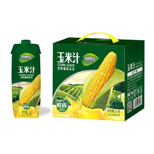 佰恩氏玉米汁鲜榨植物饮料招商1LX6