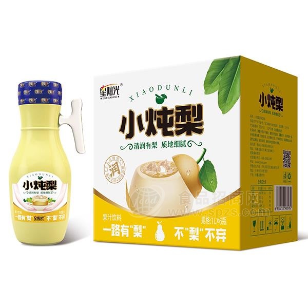 鹿燃小炖梨果汁饮料招商1Lx6瓶