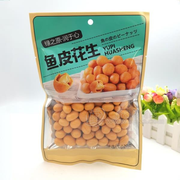 绿之原润于心鱼皮花生休闲食品招商120g