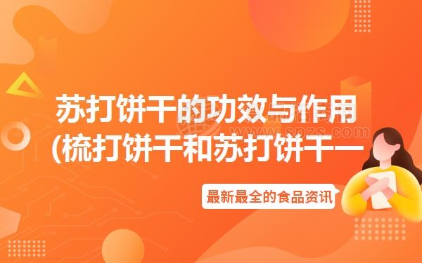 苏打饼干的功效与作用(梳打饼干和苏打饼干一样吗)