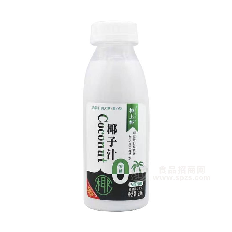 椰上椰椰子汁植物蛋白饮料280ml