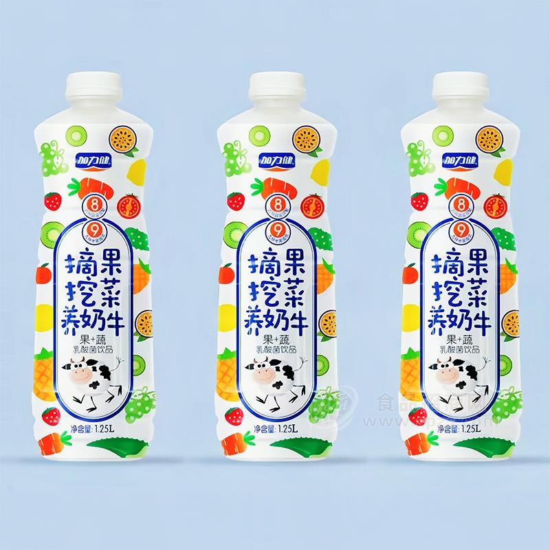 加力健果蔬乳酸菌饮品乳饮料1.25L