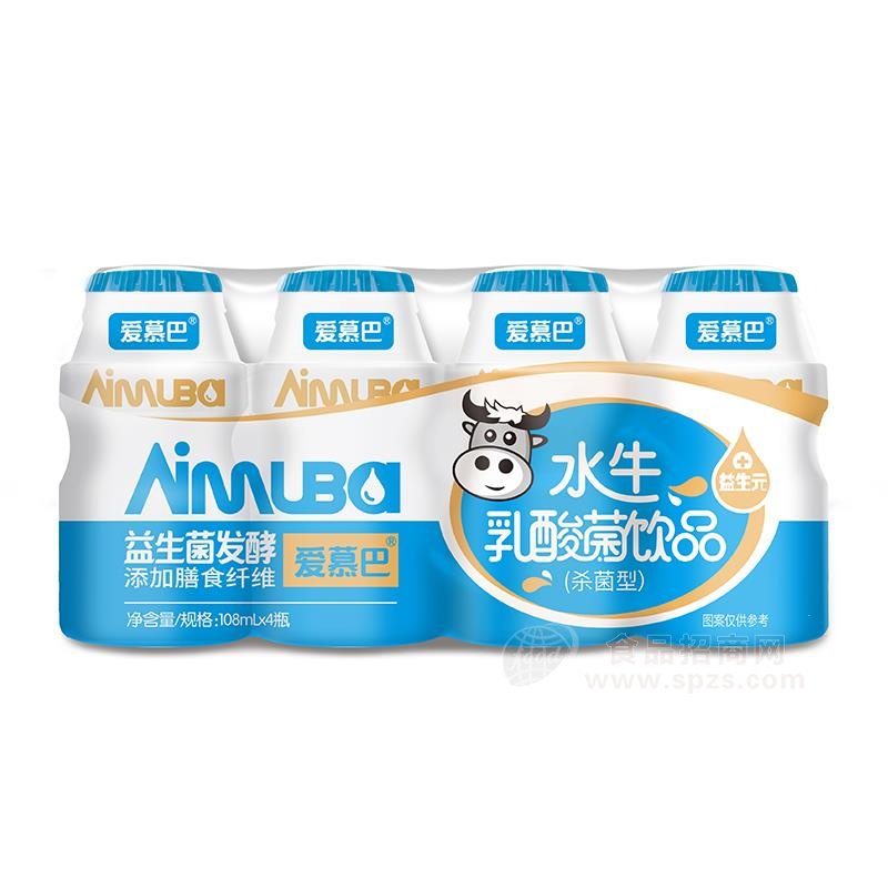 水牛奶益生菌发酵水牛乳酸菌饮品含乳饮料招商108ml×4瓶