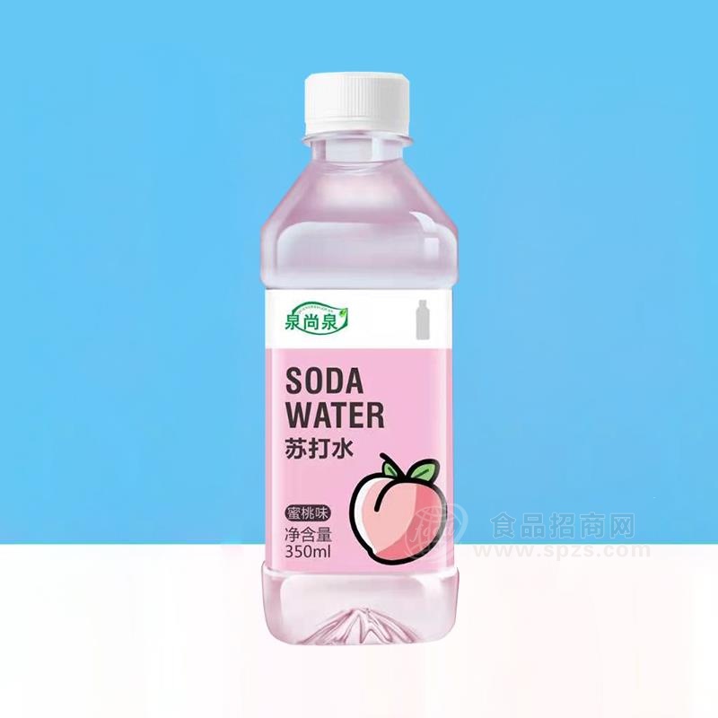 泉尚泉蜜桃味苏打水饮料350ml