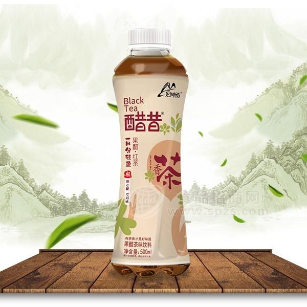 妙畅 醋昔茶 果醋 红茶 茶味饮料500