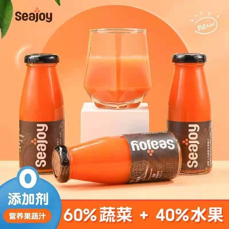 SEAJOY 胡萝卜沙棘果蔬汁 零添加剂 轻食减脂代餐果蔬汁