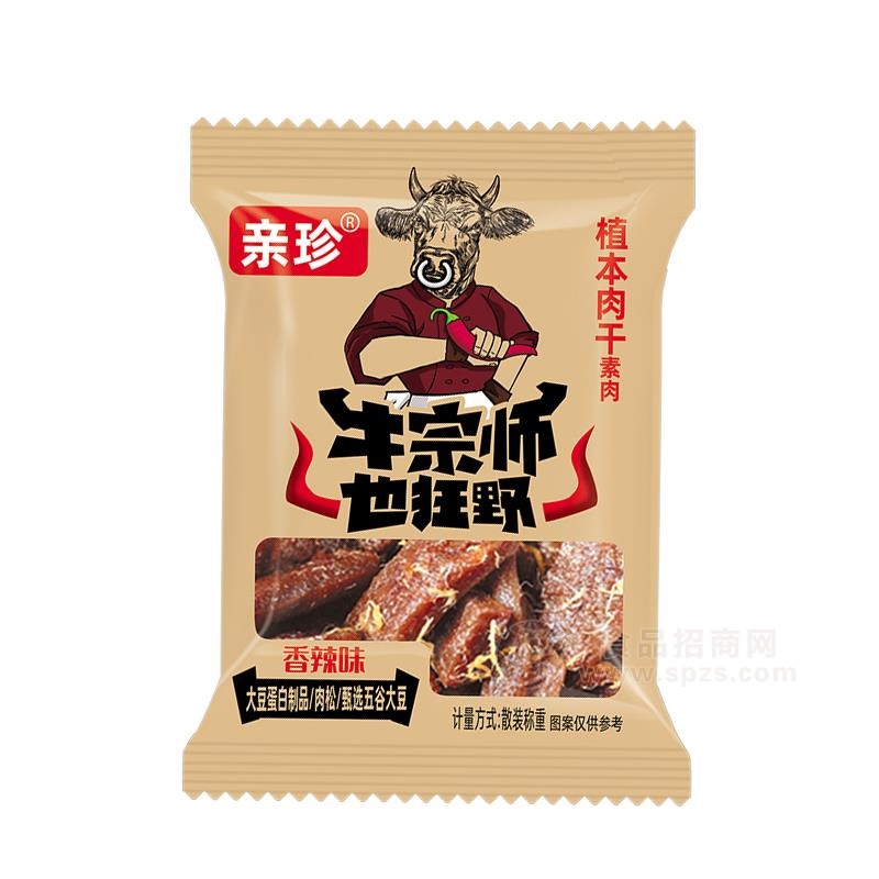 亲珍植本肉干素肉香辣味休闲食品招商