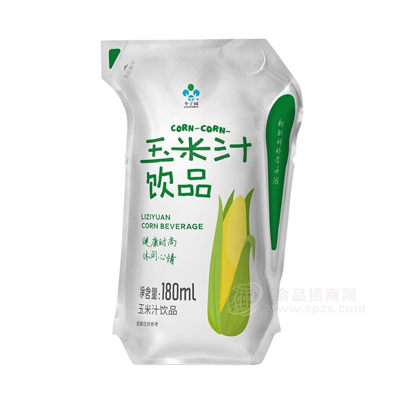李子园玉米汁饮品实图厂家直销招商180ml