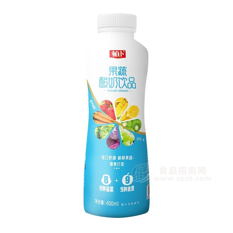 植卜 果蔬酸奶饮品乳饮料400ml