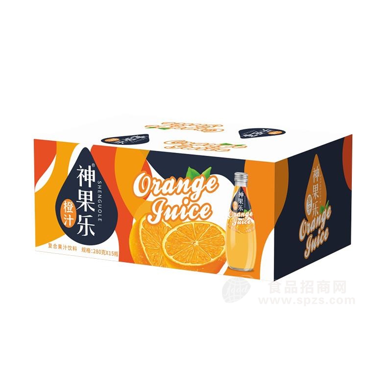 神果乐橙汁复合果汁饮料280gx15瓶