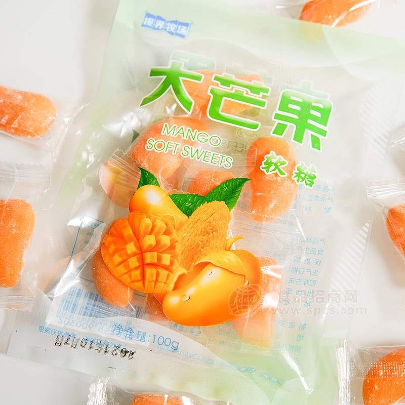 视界牧场大芒果软糖休闲食品100g