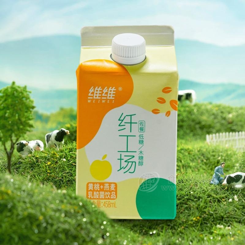 维维 纤工场 黄桃+燕麦 乳酸菌饮品乳饮料网红新品电商招商