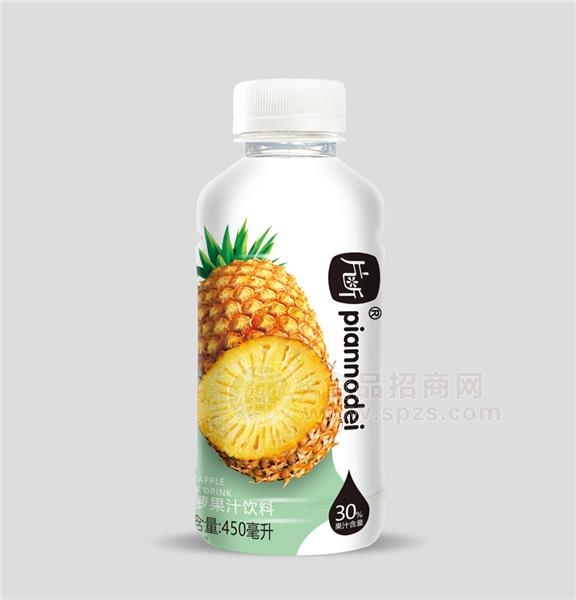 片断菠萝果汁饮料30%果汁含量瓶装招商450ml