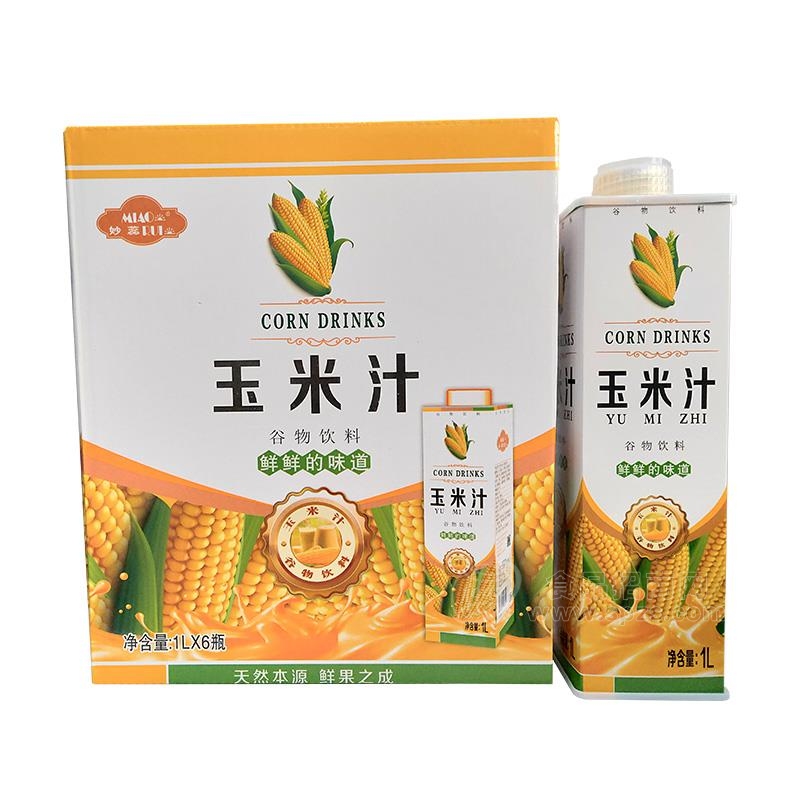 妙蕊玉米汁谷物饮料1LX6瓶