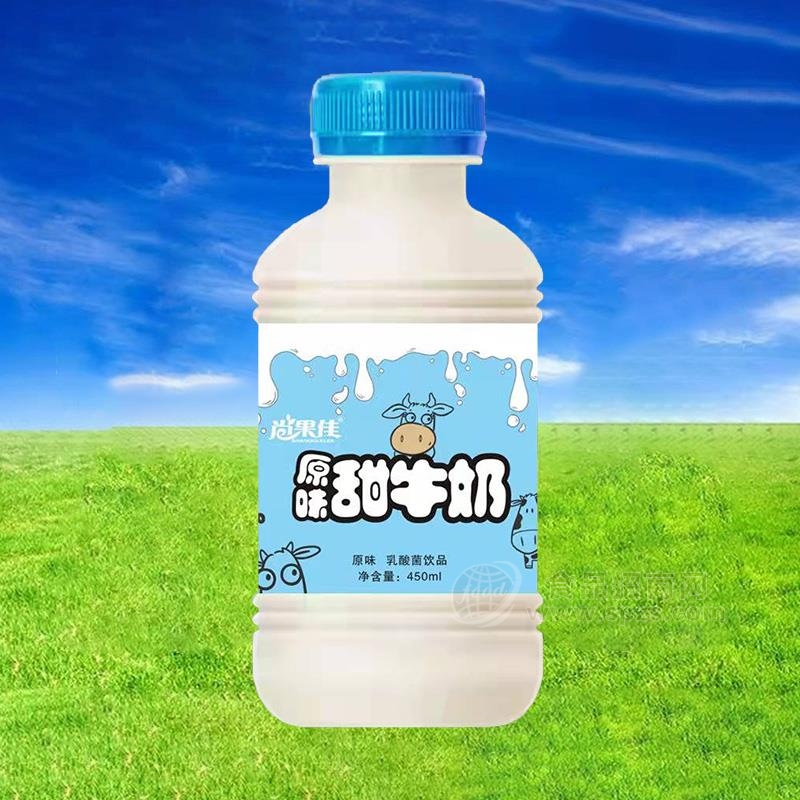 尚果佳原味甜牛奶 乳酸菌饮品450ml