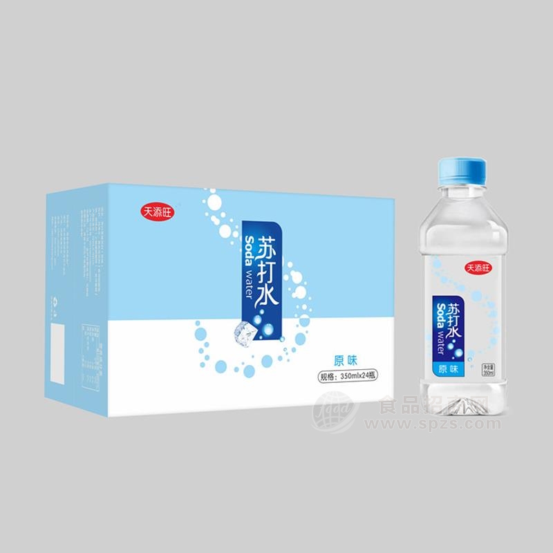 天添旺原味苏打水箱装招商350ml×24