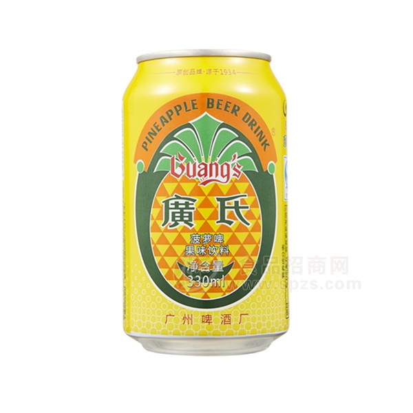 廣氏 菠萝啤 果味饮料 330ml