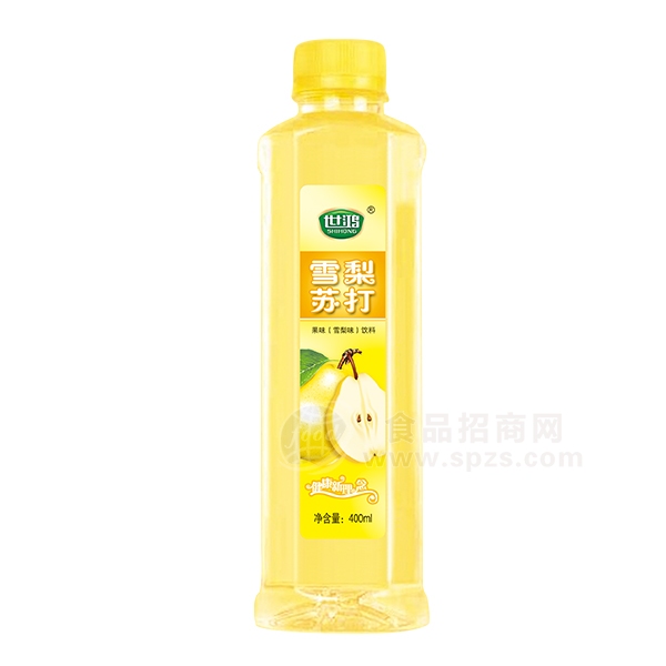 世鸿雪梨苏打果味饮料400ml