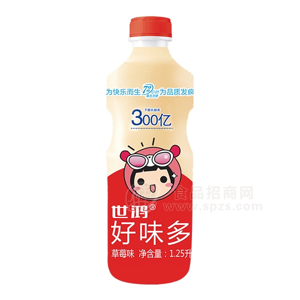 世鸿好味多草莓味 乳酸菌饮料1.25L