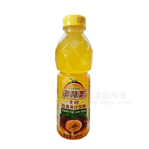 澳利澳生榨百香果汁饮料 600ml