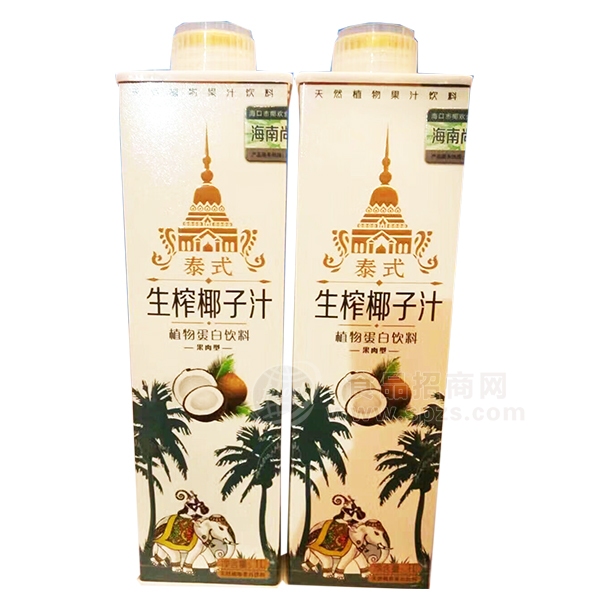 泰式生榨椰子汁植物蛋白饮料1L