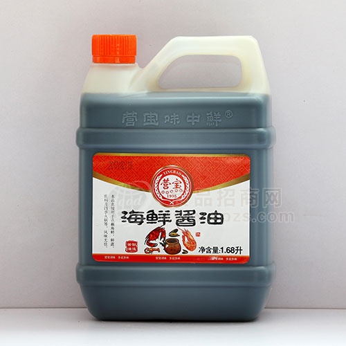 营宝黄豆压榨海鲜酱油1.68L/瓶诚招代理加盟