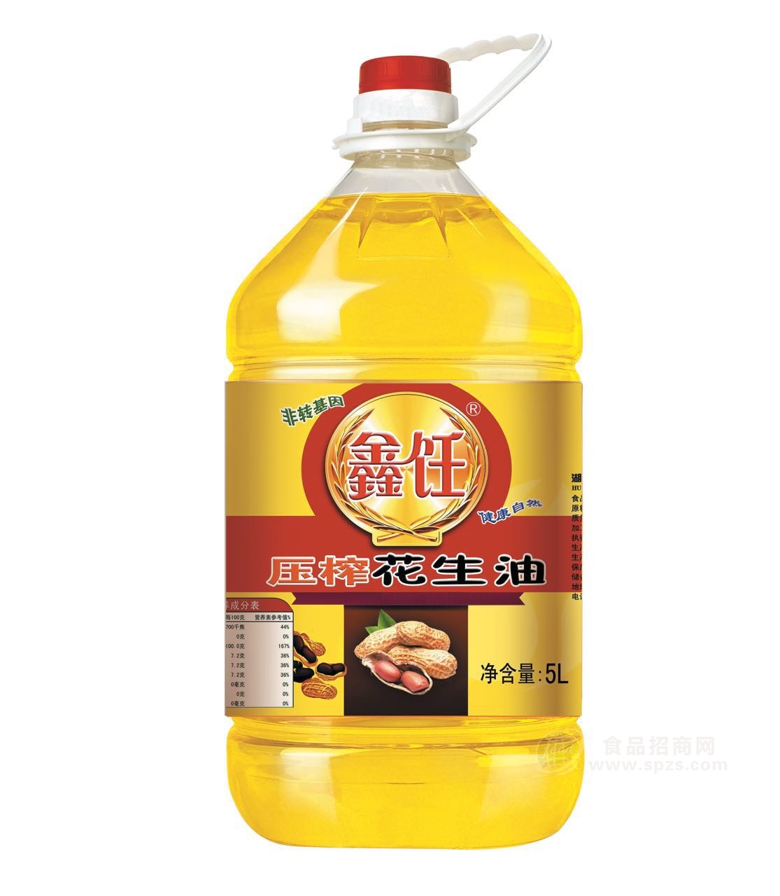 压榨花生油5L 家益食品