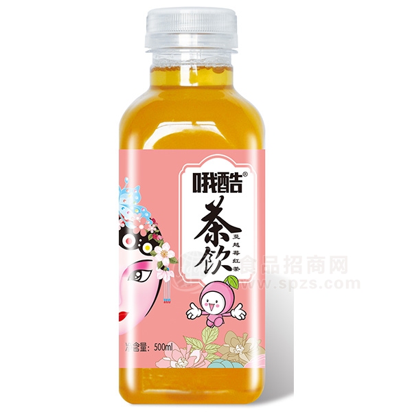 哦酷茶饮蔓越莓红茶500ml 水饮料 茶饮料  果味饮料