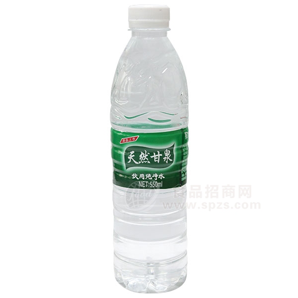 天然甘泉饮用纯净水 550ml（一元水）