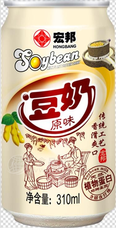 宏邦原味豆奶植物蛋白饮料310ml