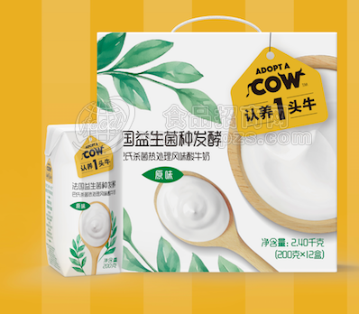 常温酸奶 认养一头牛 乳饮料 乳制品