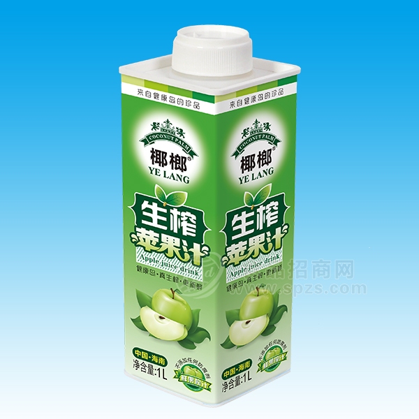 椰榔  生榨苹果汁  果汁饮料 1L