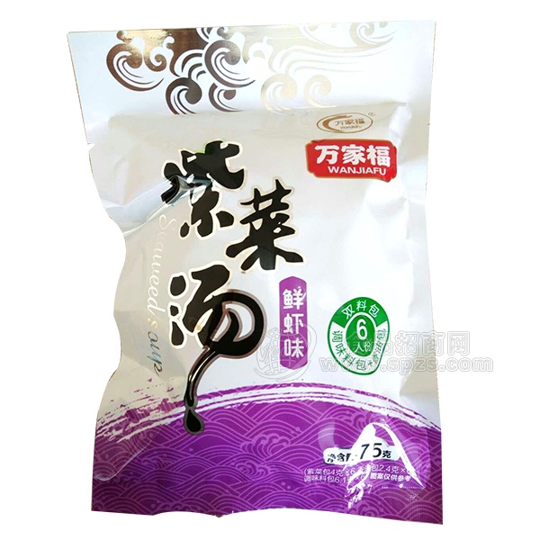 万家福 紫菜汤鲜虾味75g