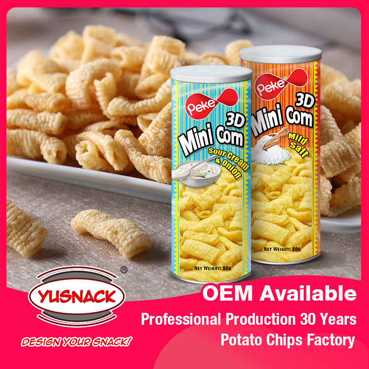 玉米膨化零食出口 Healthy snack corn snack mini corn chips