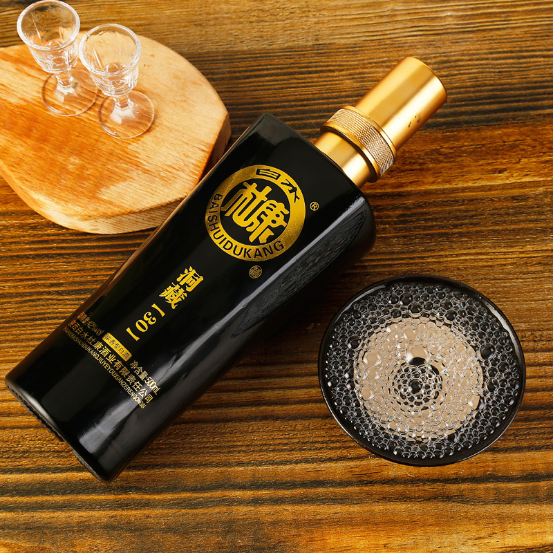 定制白酒批发白水杜康洞藏30白酒整箱老酒浓香型42度500ml*6瓶