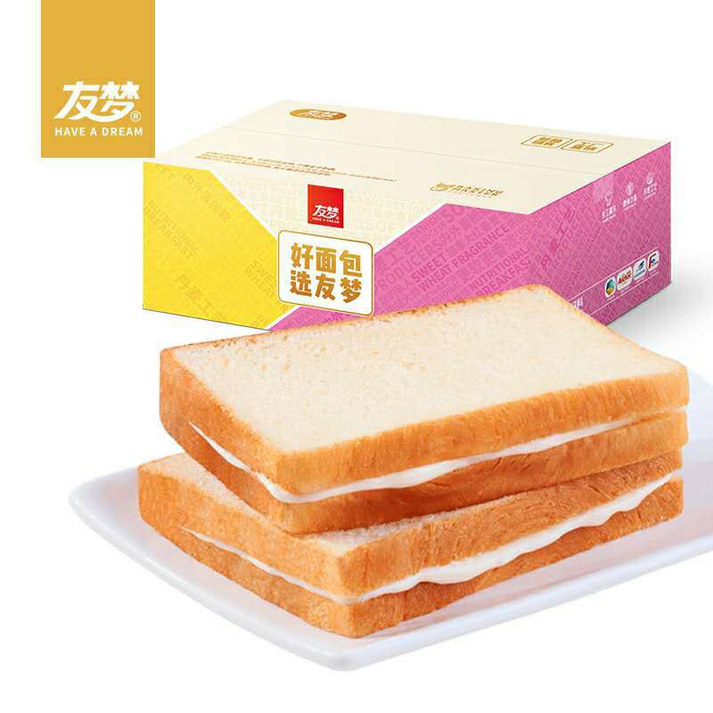 现做吐司面包整箱批发500g夹心面包休闲速食早餐面包代餐面包批发