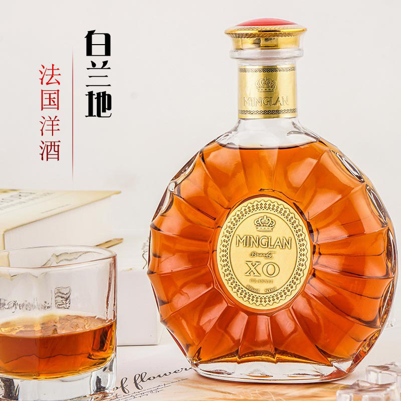 【加工定制】网红高度酒法国洋酒xo白兰地威士忌40%度烈酒500ml