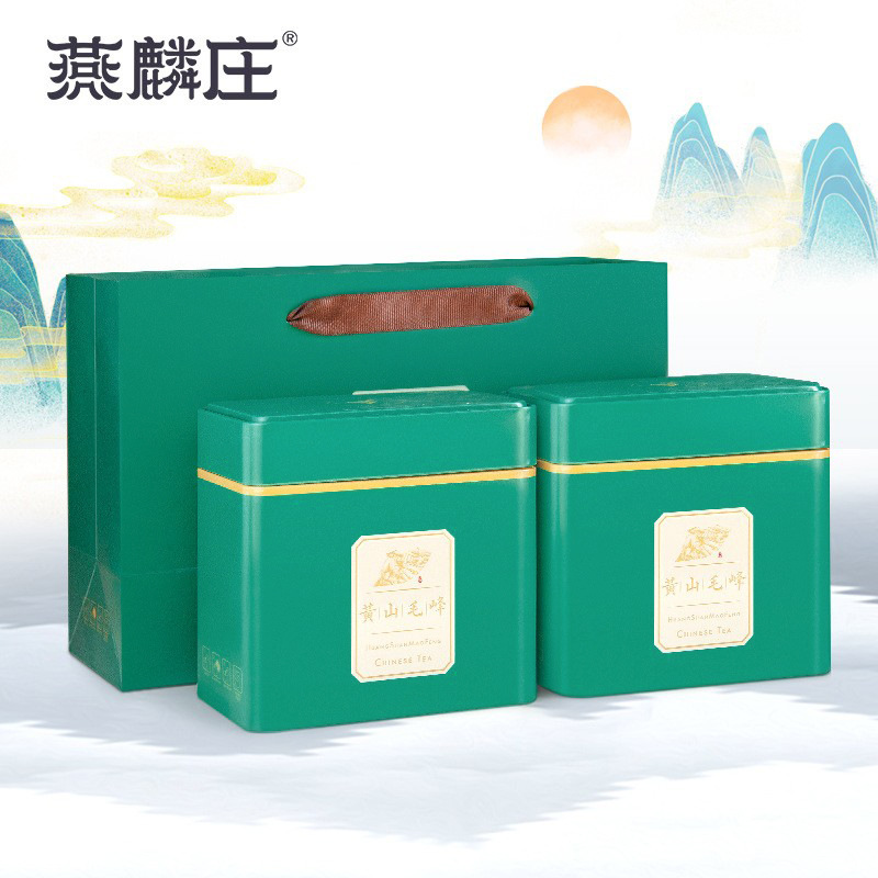 黄山毛峰新茶绿茶礼品盒装铁罐装黄山茶叶核心产区源头工厂