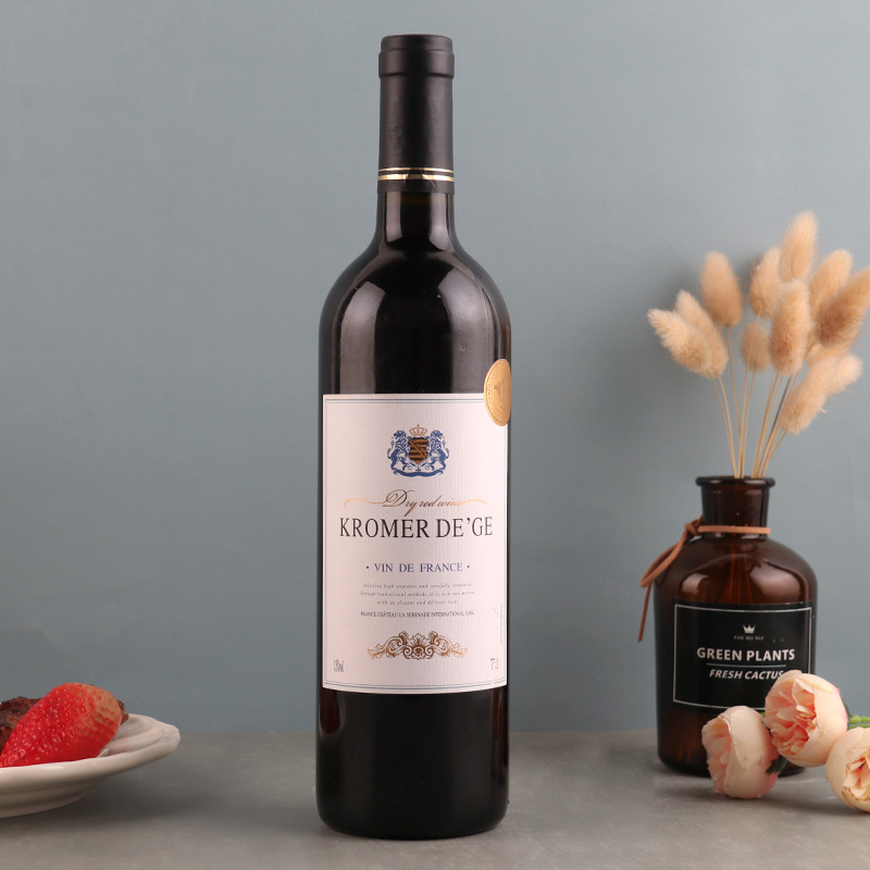 OEM定制法国红酒一件代发团购批发厂家波尔多瓶赤霞珠干红葡萄酒