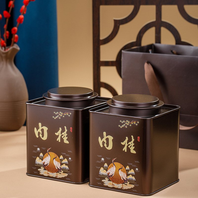 武夷山肉桂茶叶乌龙茶大红袍浓香型茶叶150克罐装茶叶礼盒代发礼